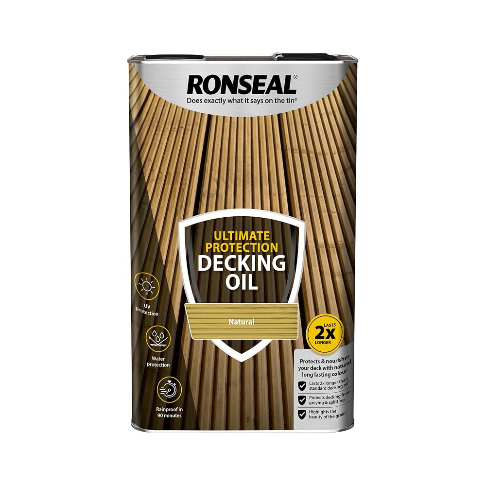 Ronseal Ultimate Protection Decking Oil, Natural, 5L