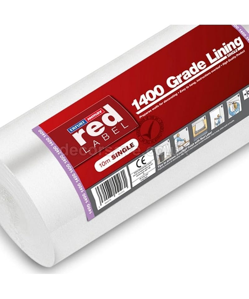 Lining Paper 1400 Grade, Full Roll, Paintable Wall Lining Paper