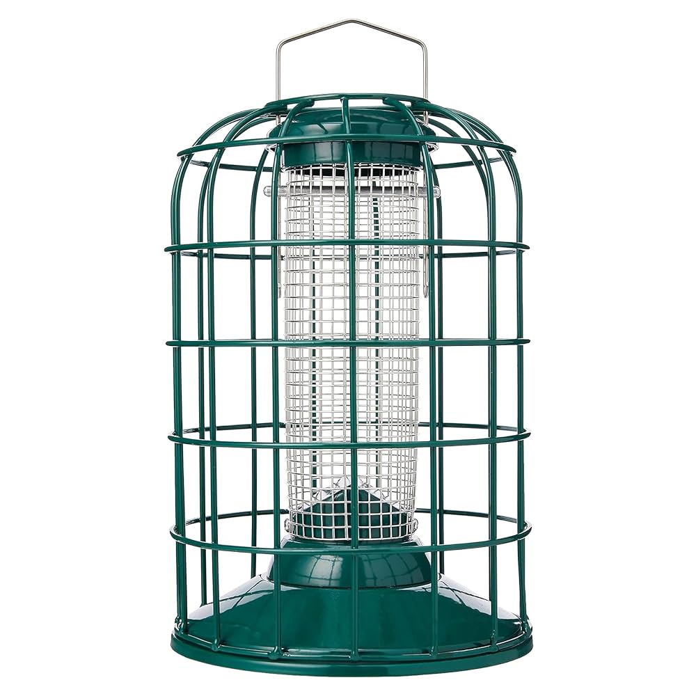 RSPB Peanut Feeder for Birds, Hanging Bird Feeder, Caged and Squirrel Proof