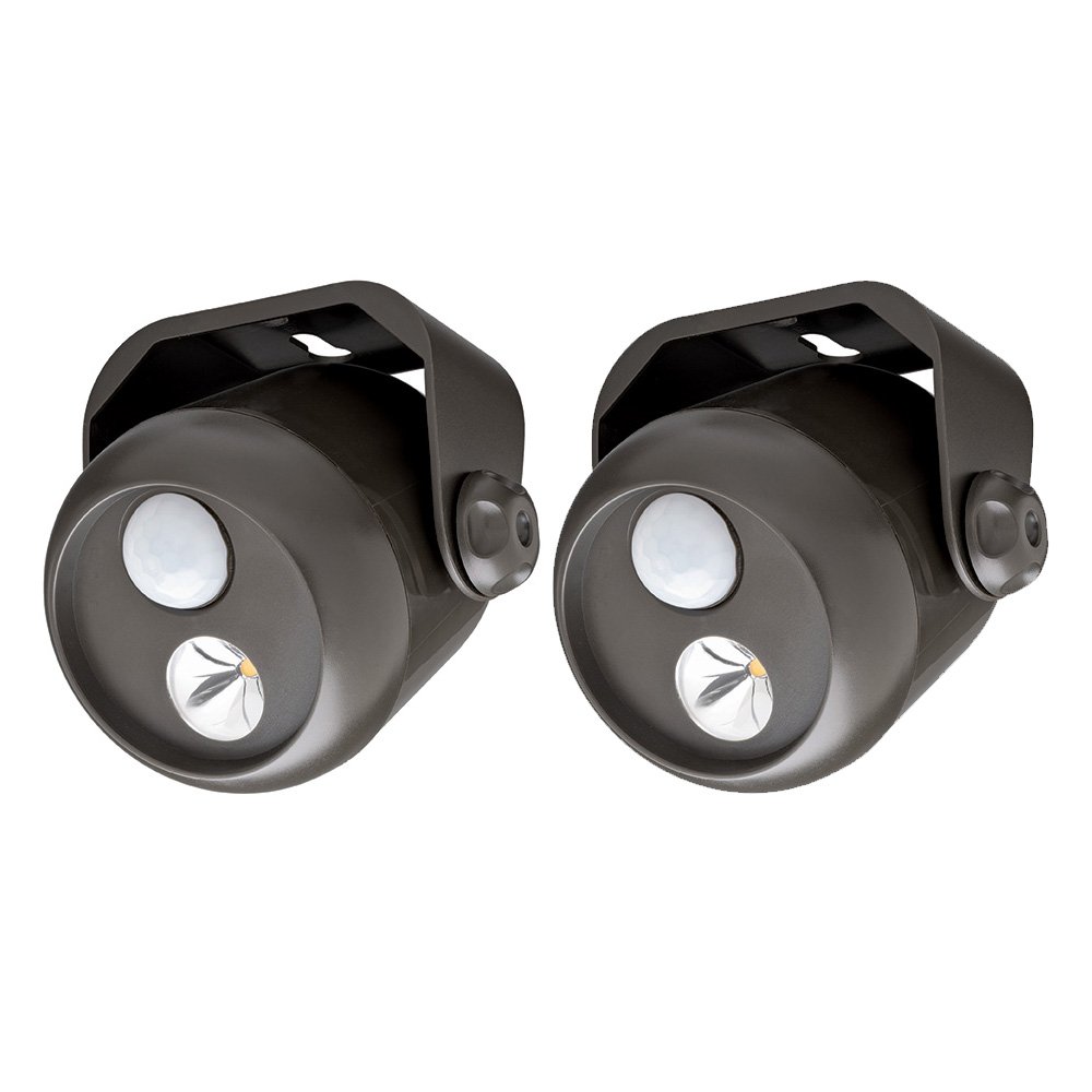 Mr Beams MB312 Wireless Battery Powered LED Spotlight with Motion-Sensing and Light-Sensing, 2-Pack