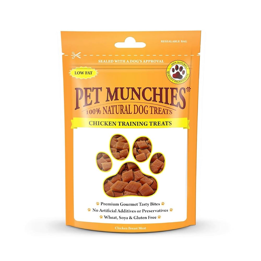 Pet Munchies Chicken Dog Training Treats, Natural Meaty Treats, Pack of 8