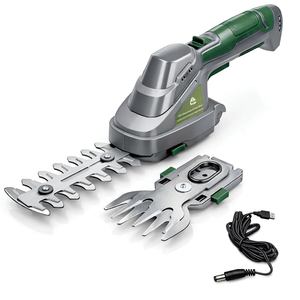 Gracious Gardens 2 IN 1 3.6V Cordless Hedge Trimmer Shear