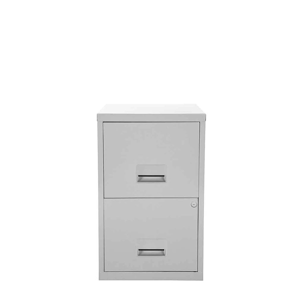 Pierre Henry 95147 Filing Cabinet with 2 Drawers, Grey