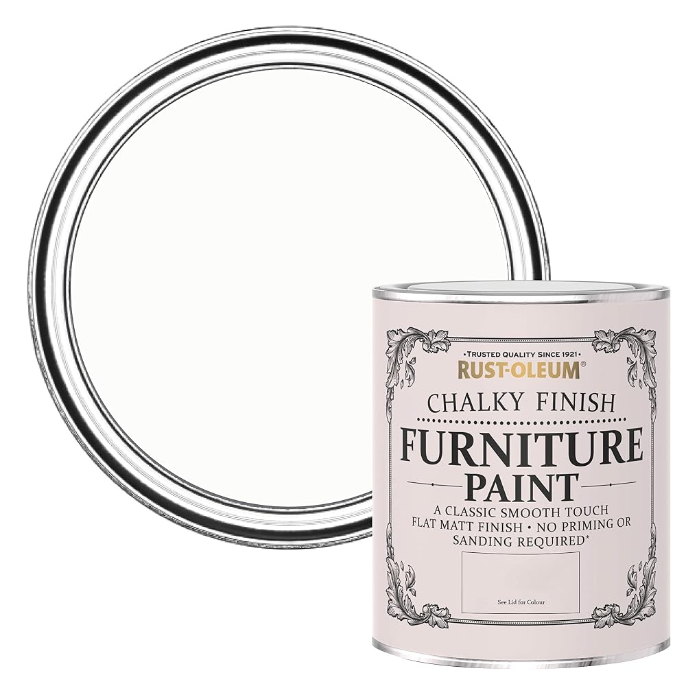 Rust-Oleum Chalky Furniture Paint - Chalk White 750ml
