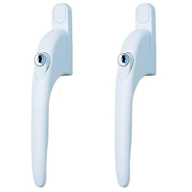 Yale Universal Window Handles, Fits Left or Right Handed Windows, 7mm Spindle, White, Pack of 2