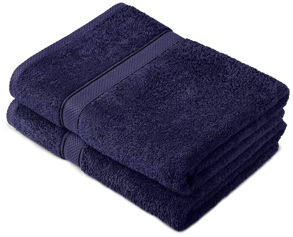 Pinzon by Amazon Egyptian Cotton Towel Set, 2 Bath Towels & 4 Hand Towels, Grey