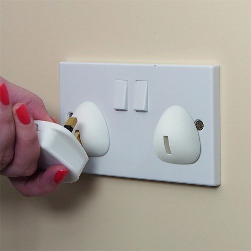 Clippasafe UK Plug Socket Covers, Frustration Free Packaging (12 Pack)