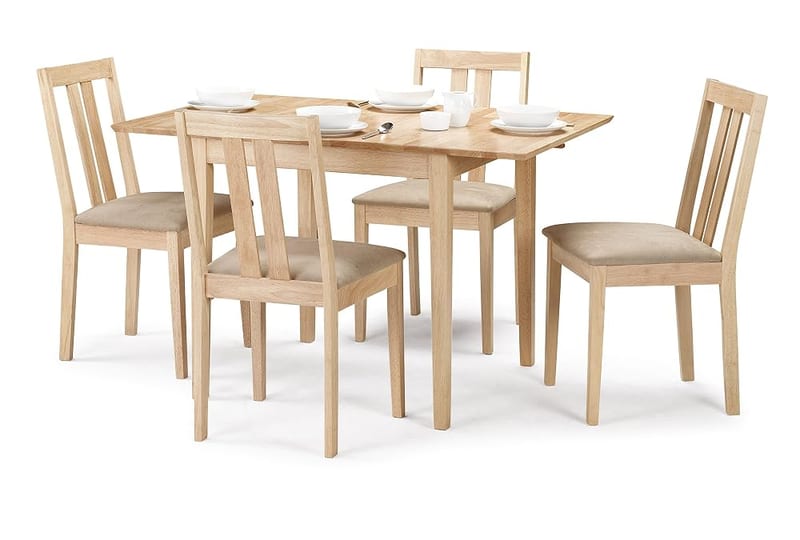 Julian Bowen Rufford Dining Table & 4 Chairs, Natural