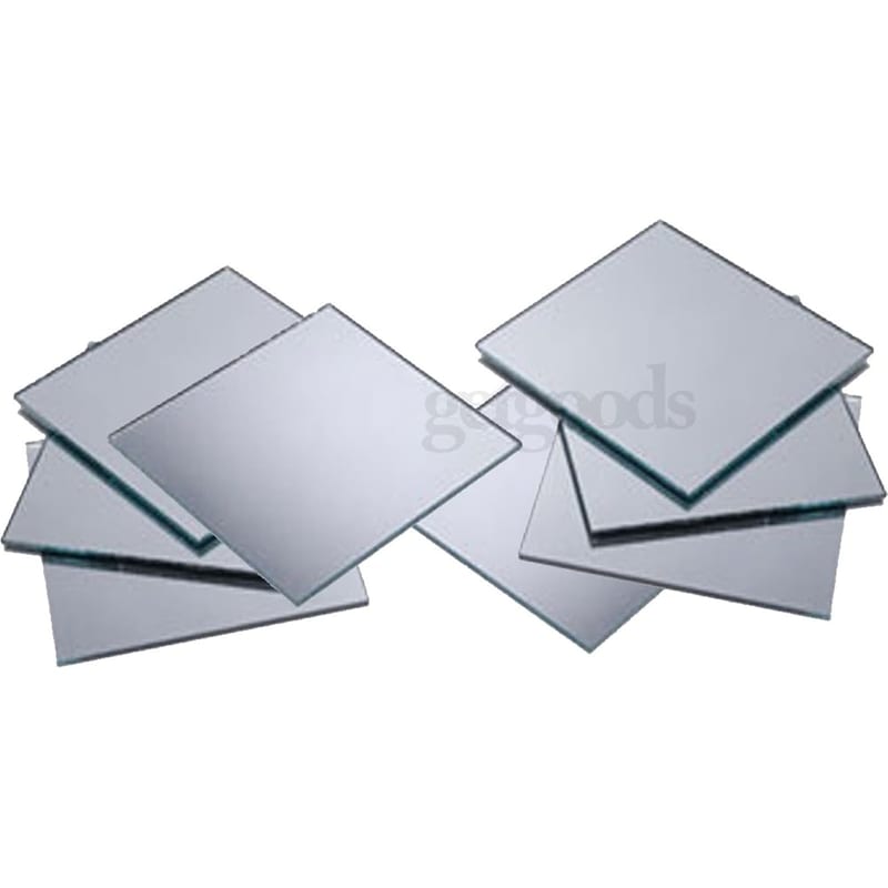 Set of 8 Glass Self Adhesive Wall Mounted Bathroom Kitchen Bedroom Mirror Tiles