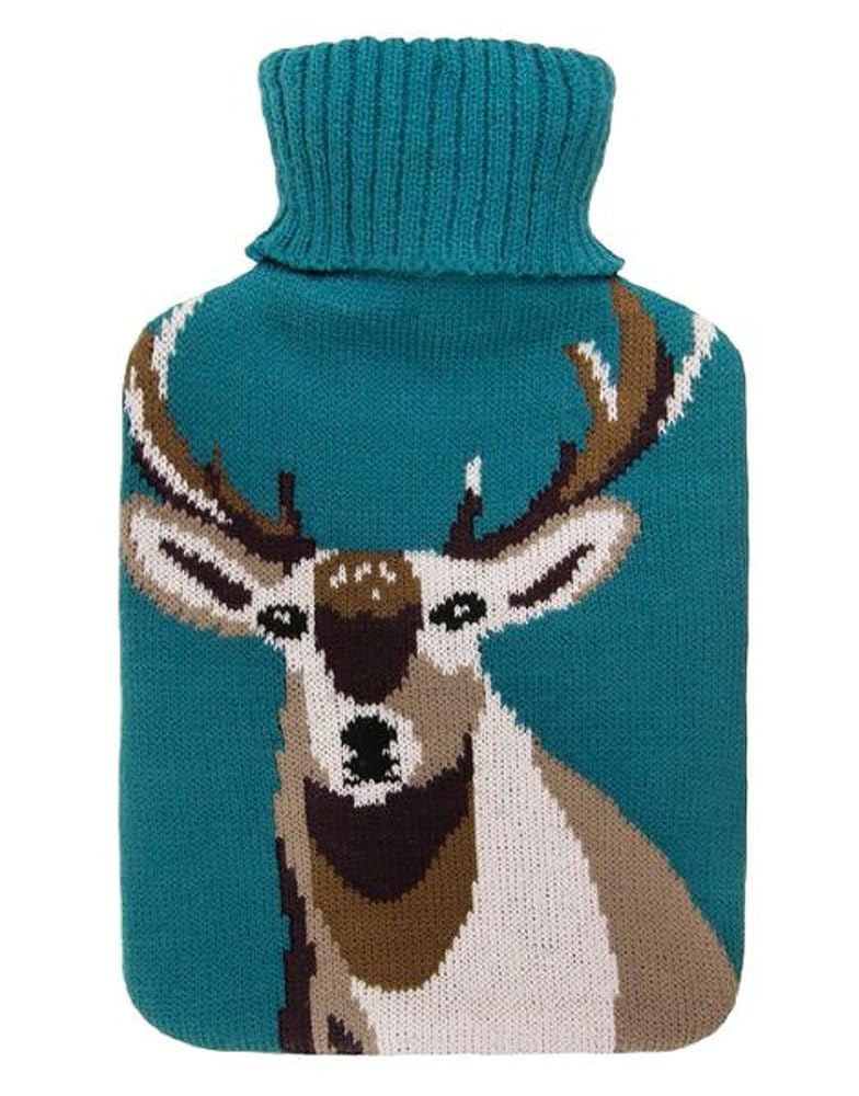 Aroma Home Lavender and Rosemary Stag Fragranced Knitted Hot Water Bottle