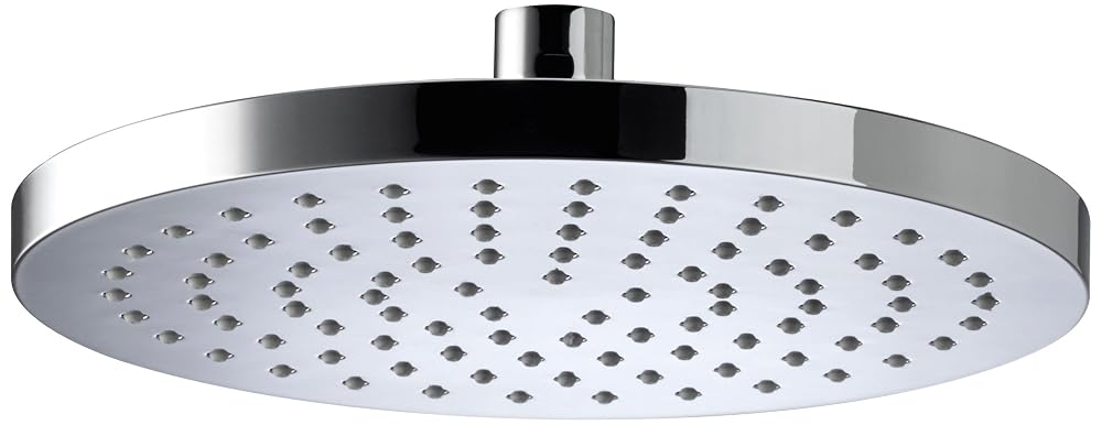Bristan 200mm ABS Round Fixed Shower Head, Large Rain Rainfall Shower Head, Chrome