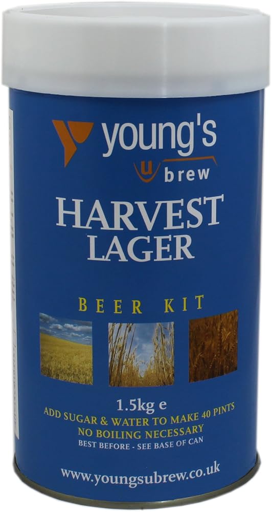 Youngs Harvest Lager Kit - Makes 40 Pints! - Home Brew Beer Kit