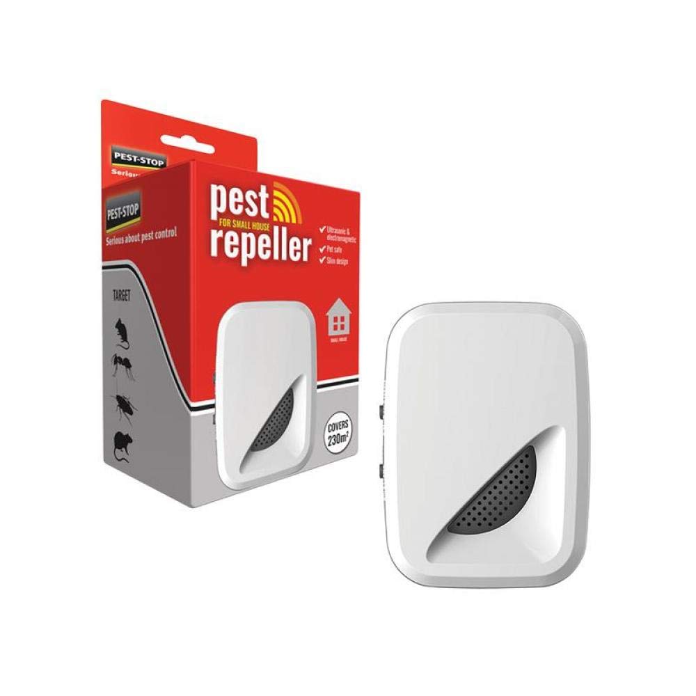 Pest-Stop Small House Indoor Pest Repeller – Ultrasonic & Electromagnetic Plug-In Pest Control