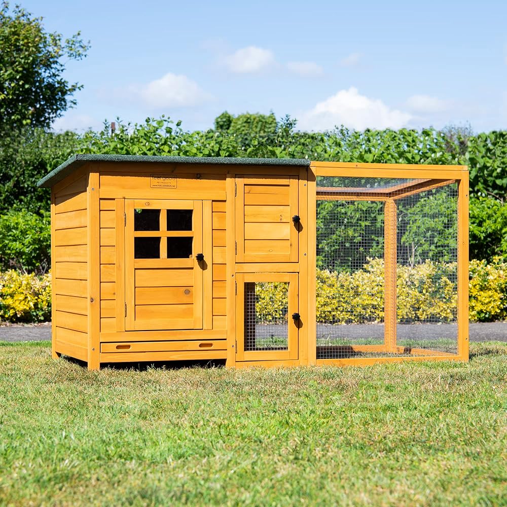 FeelGoodUK Chicken Coop, 160 x 75 x 80 cm