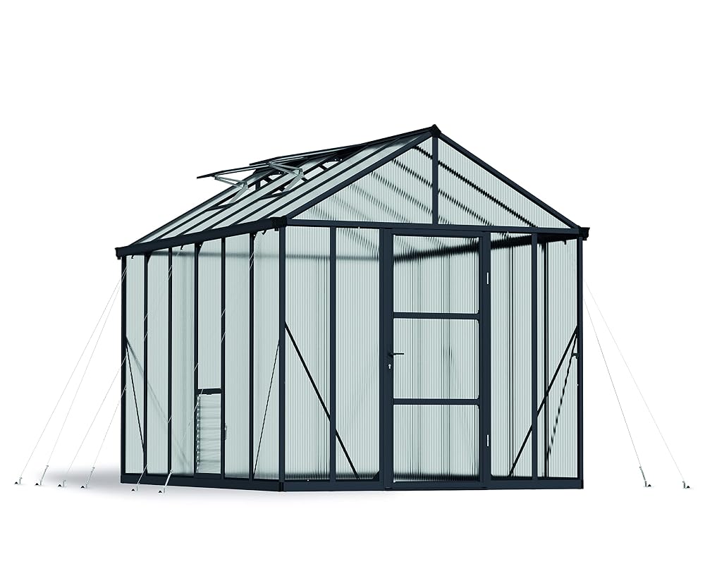 Palram Canopia Glory 8x12 Premium Polycarbonate Greenhouse