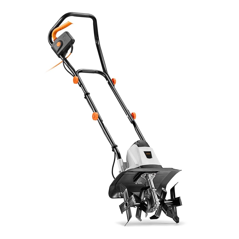 VonHaus Electric Tiller Corded – Garden Soil Cultivator/Rotavator – 1050W Motor, 32cm Working Width, 22cm Tilling Depth