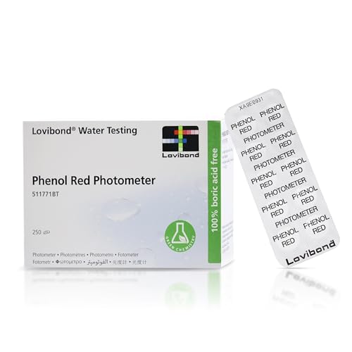 Lovibond Phenol Red Photometer Tablets for Photometric PH Testing, 250-Pack