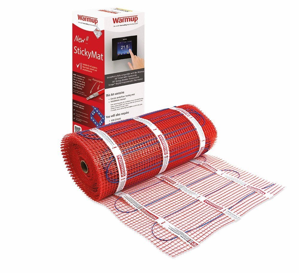 Warmup Stickymat SPM2 150W/m2 Self-Adhesive Underfloor Heating Mat, Area 2sqm