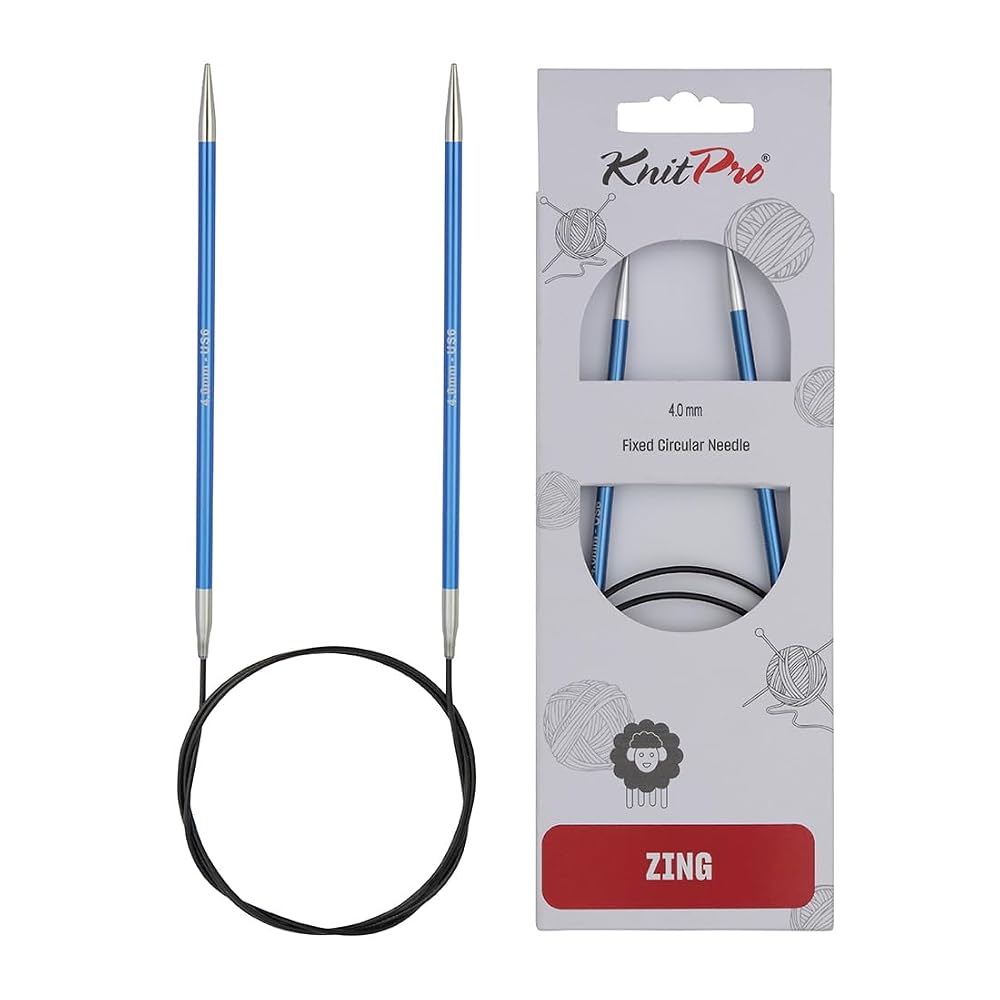 KnitPro Zing Fixed Circular Needles 32" (80cm), Size 4.00mm