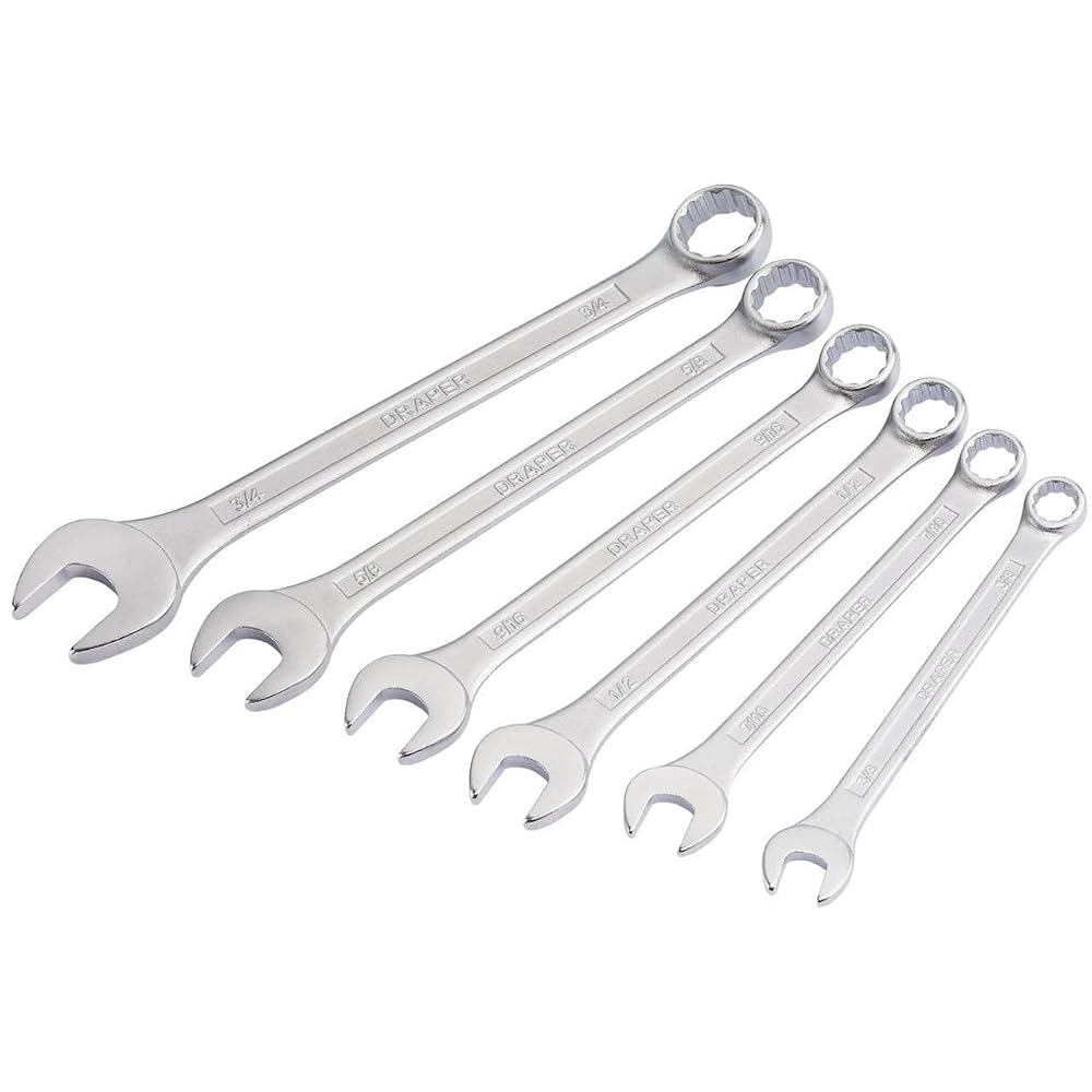 Draper Redline 68480 AF Combination Spanner Set (6 Piece)