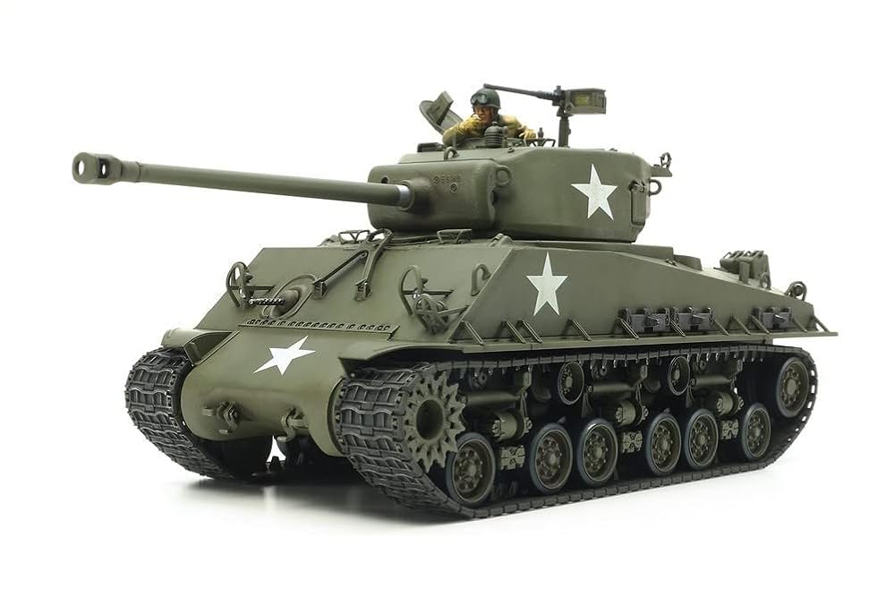 Tamiya 35346 US M4A3E8 Sherman Easy Eight Medium Tank, 1:35 Scale Model Kit