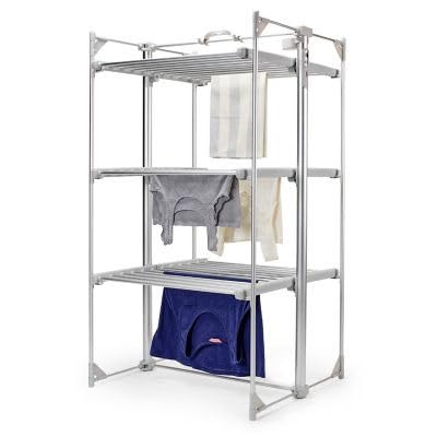 DrySoon Deluxe 3-Tier Electric Heated Clothes Airer - Energy Efficient Electric Airer Clothes Dryer with Foldable Design - Large 21m Drying Space