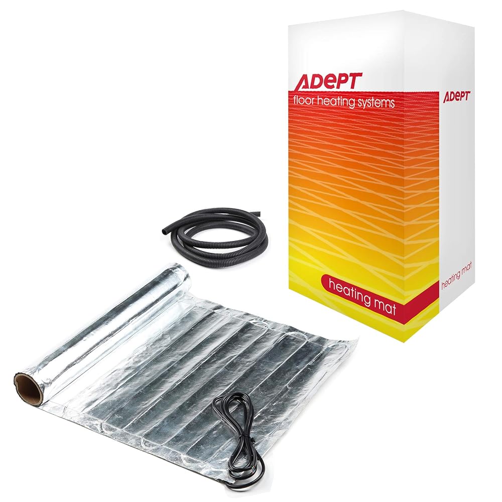Electric Underfloor Heating Mat Kit for Laminate or Engineered Wood Flooring - 140W/m² - 1.5m²