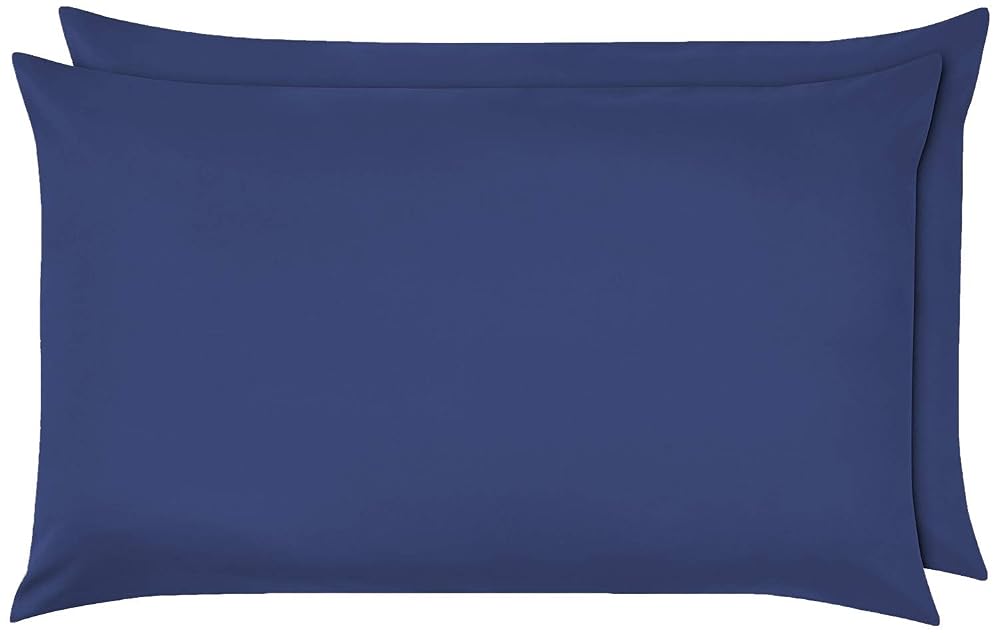NIYS Luxury Bedding Finest 100% Egyptian Cotton Pillowcase Pair, Navy