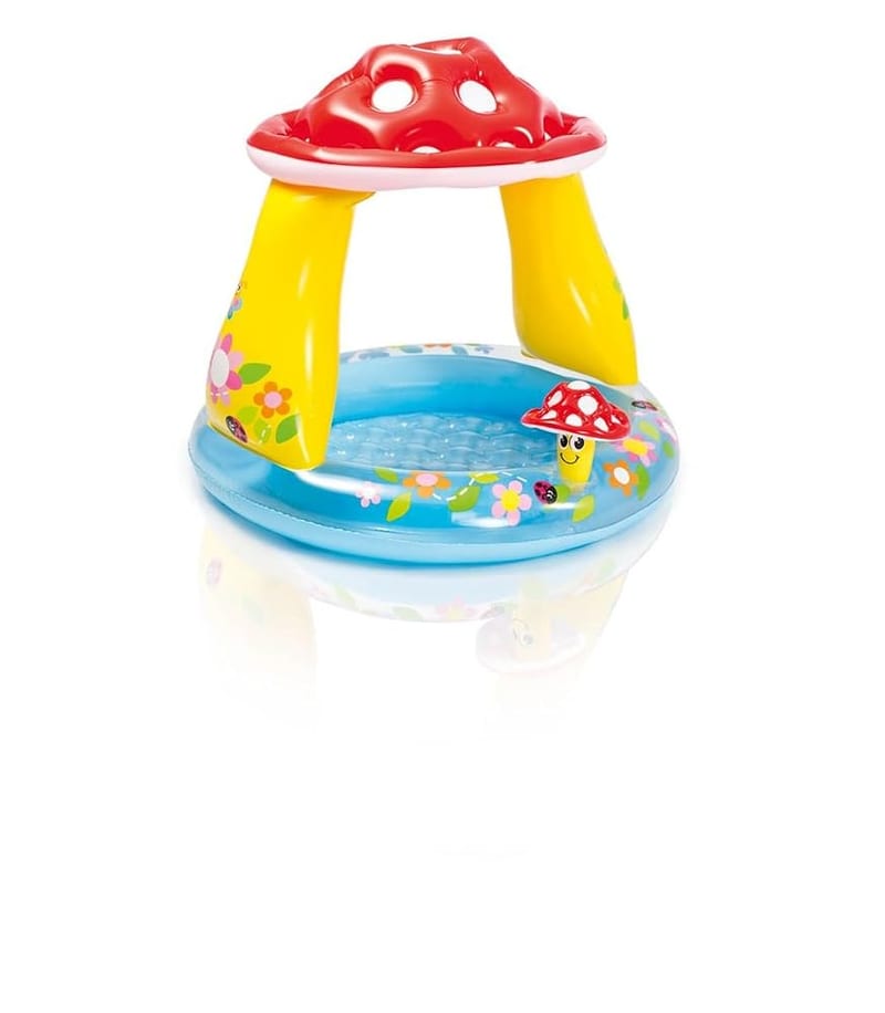 Intex 57114NP Mushroom Baby Pool, 102 x 102 x 89cm, Ages 1-3