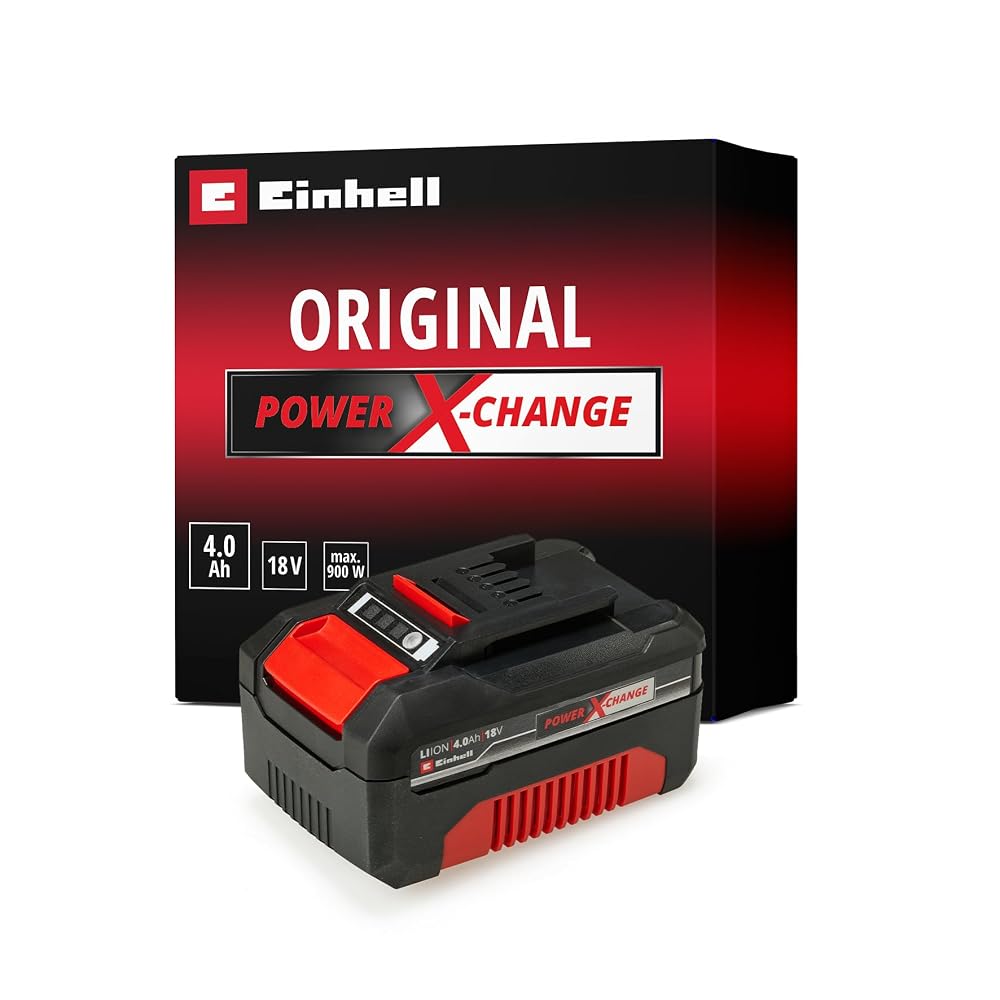 Einhell Power X-Change 18V, 4.0Ah Lithium-Ion Battery - Universally Compatible With All Einhell PXC Power Tools And Garden Machines