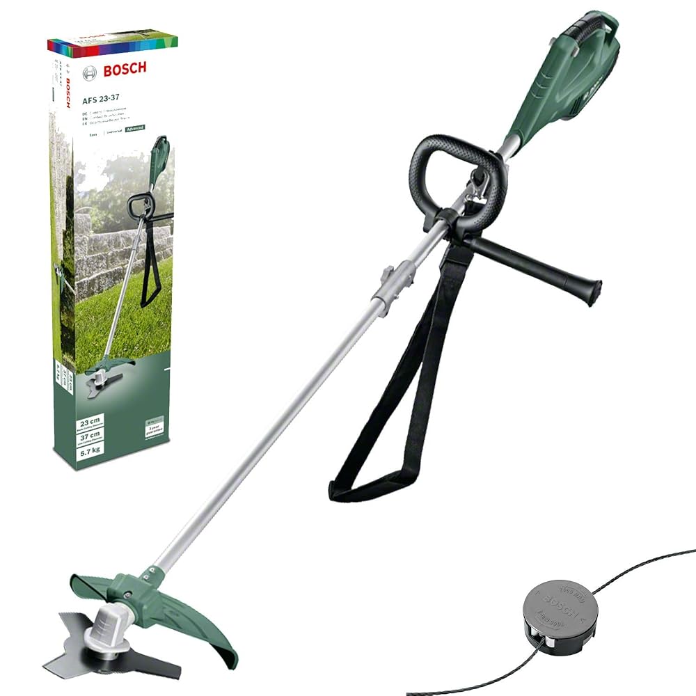 Bosch Corded Brush Cutter AFS 23-37 | 950W, Cutting Diameter Blade 23cm, Cutting Diameter Line 37cm