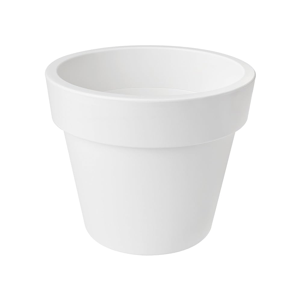 Elho Flower Pot Green Basics Top Planter 47cm, White