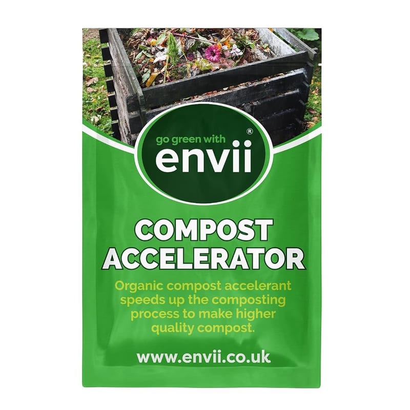 envii Compost Accelerator - Organic Compost Maker & Activator, Uses Natural Beneficial Bacteria, Suitable for All Compost Bins, 12 Tablets Treats 1,800L of Compost