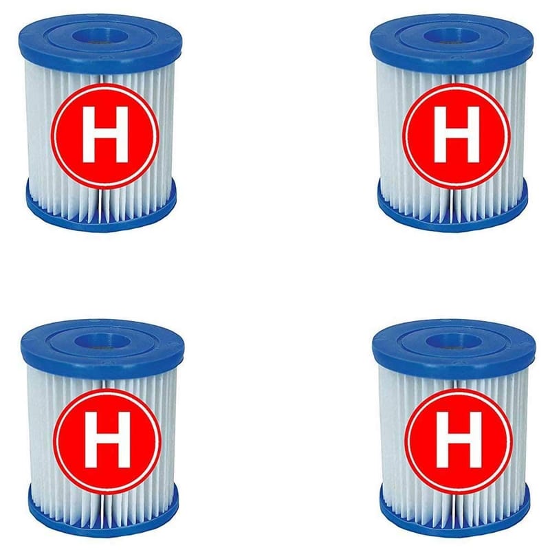 Intex 4 Filter Cartridges for Intex Swimming Pool Filter Pumps - Type H