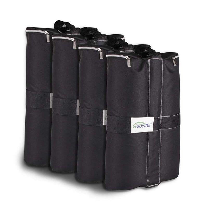 Goutime Set of 4 Heavy Duty Sandbags, Weight Bags for Gazebos, Tents and Outdoor Furniture Stability