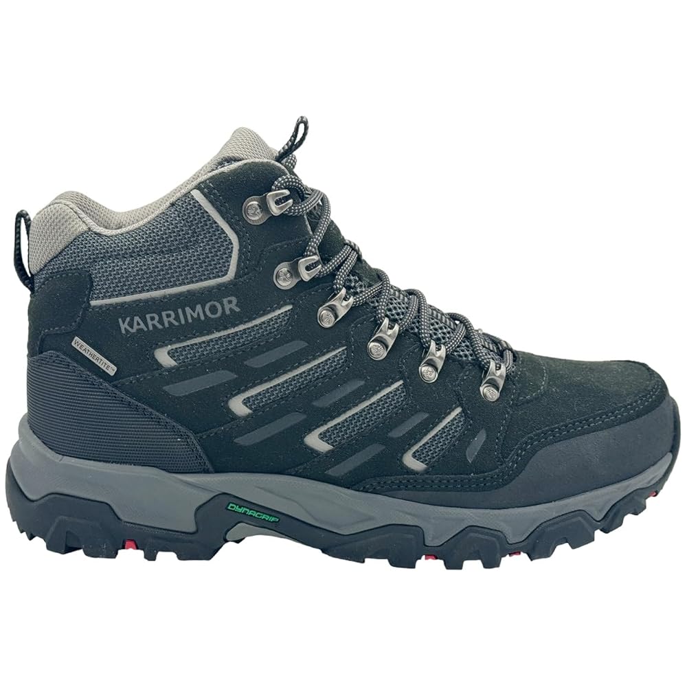 Karrimor Mens Mount Mid Walking Boots Lace Up Breathable Waterproof Padded Ankle