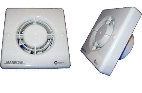 Manrose XF100S Extractor Fan 4" Bathroom Toilet, Standard Non-Timer, 3 Year Warranty