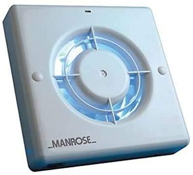 Manrose XF100LV Bathroom Extractor Fan 12 Volt AC SELV 100mm 4" Wall or Ceiling Mounted - White