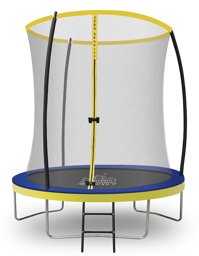 Zero Gravity Ultima 4 6ft / 8ft / 10ft / 12ft /14ft Trampoline Round with Safety Enclosure Netting and Ladder…
