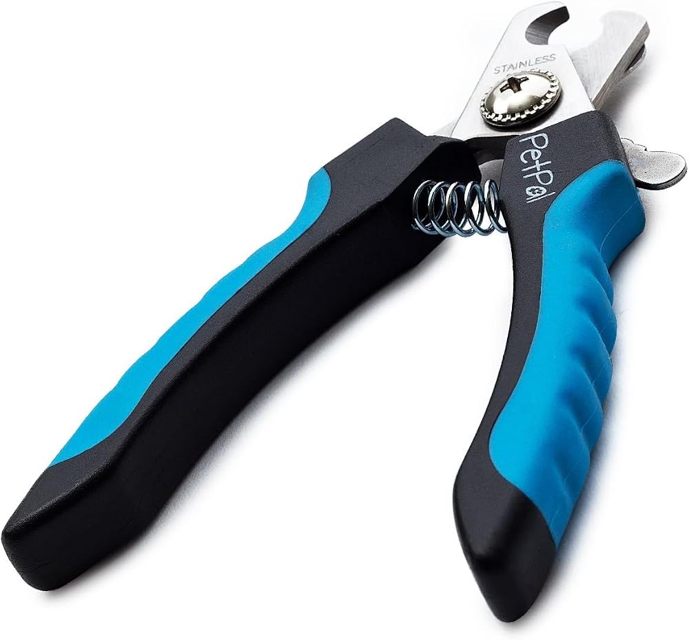 PetPäl Professional Dog Nail Clippers, Claw Grooming Scissors for Medium & Large Breeds with Protective Guard and Safety Lock