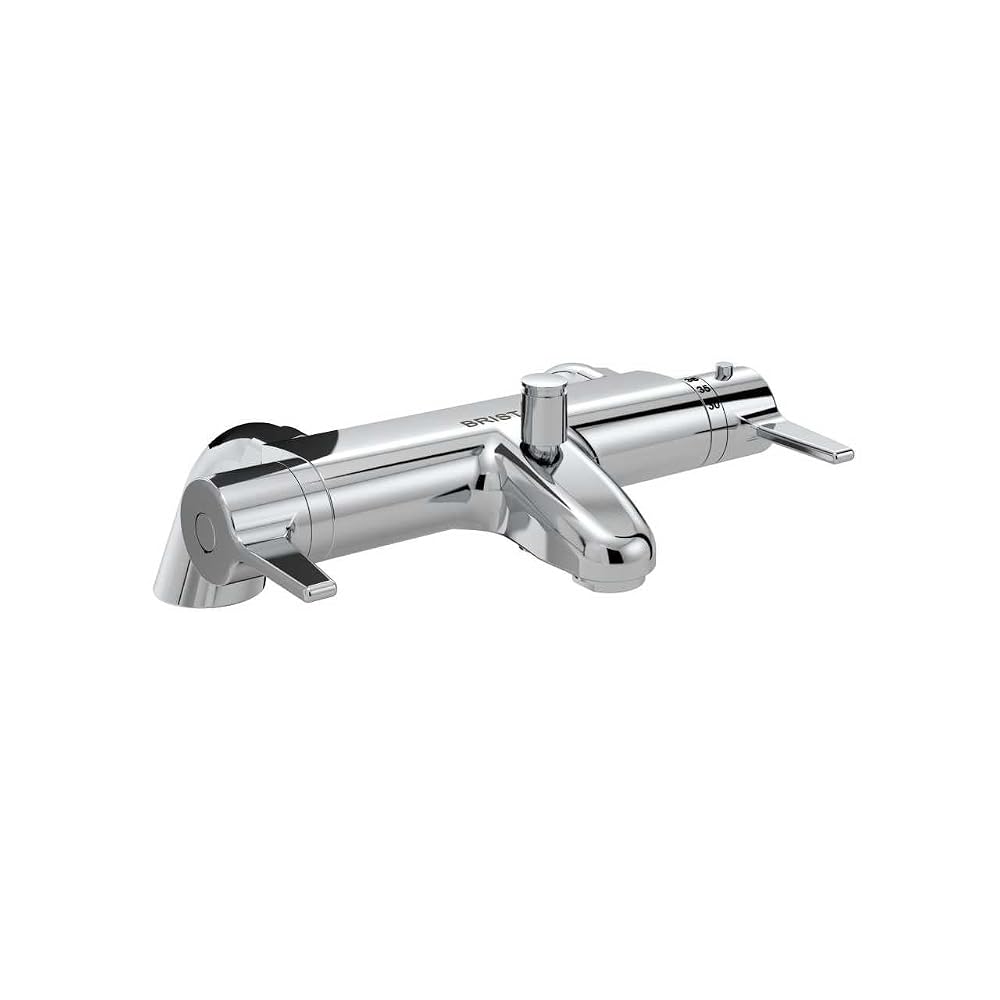 Bristan Du Lever Thermostatic TMV2 Bath Shower Mixer Bathroom Tap, Chrome