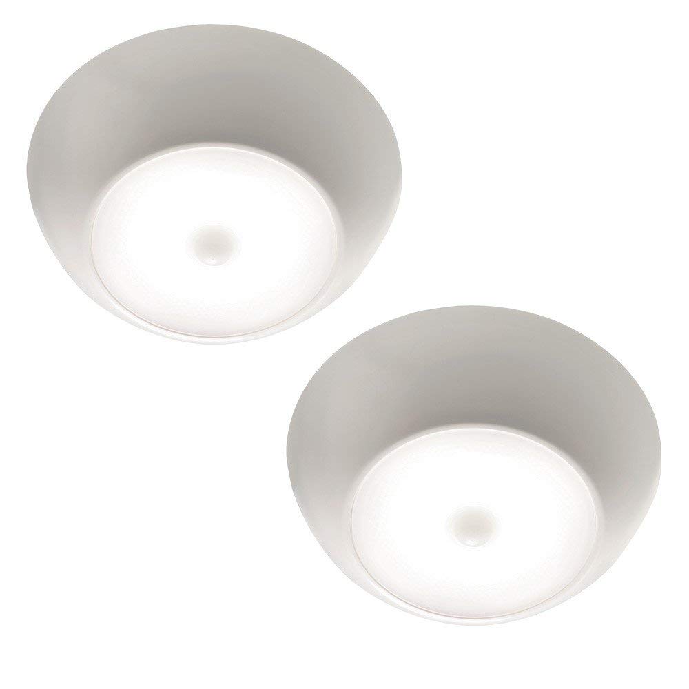 Mr. Beams MB990 Ultra Bright Wireless Battery Powered Motion Sensing Indoor/Outdoor LED Ceiling Light, 2-Pack