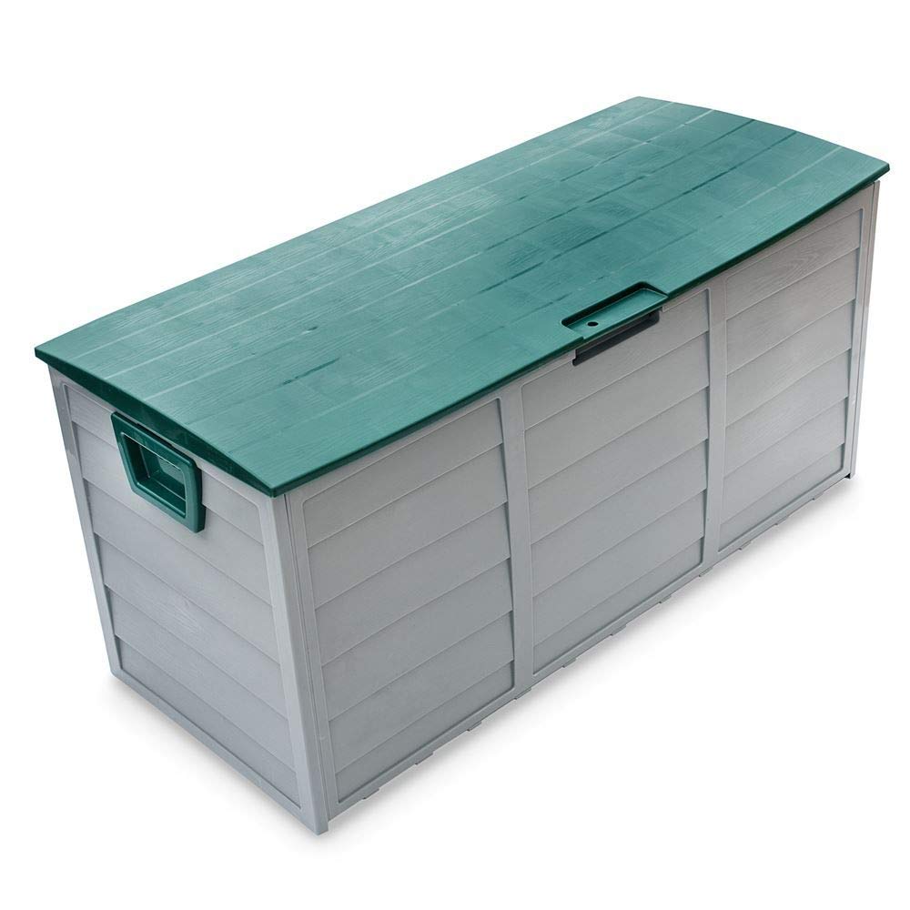 groundlevel.co.uk Amazing Weatherproof Outdoor Garden Storage Box, Grey Extra Large