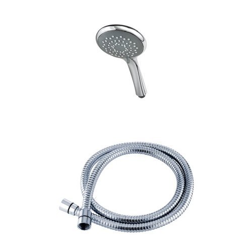 Triton 5 Position Shower Head, Chrome, with 1.5m Shower Hose