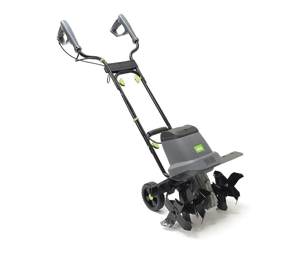 The Handy THET Electric Compact Tiller Cultivator Rotovator with 30cm Tilling Width and 20cm Tilling Depth 800W - 2 Year Guarantee