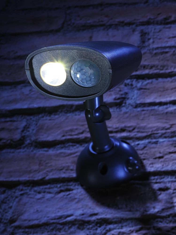 Auraglow Super Bright Battery Operated PIR Motion Sensor Wireless Outdoor Security Wall Light