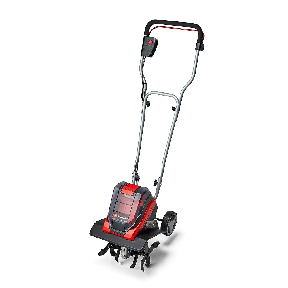Einhell Cordless Garden Rotavator 36V PXC, 30cm Working Width, 20cm Working Depth, Height-Adjustable Transport Wheels, Without Battery GE-CR 30 Li Solo