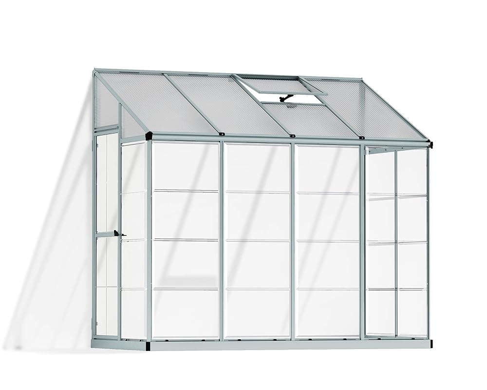 Palram Hybrid Lean-to Greenhouse - 4' x 8'