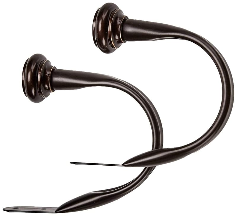 Amazon Basics Decorative Curtain Tie Backs, Set of 2, Bronze