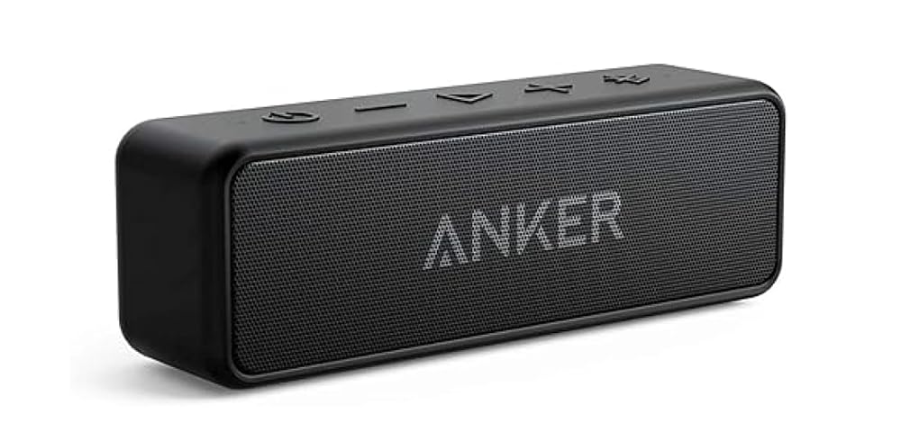 Anker Soundcore 2 Portable Bluetooth Speaker with 12W Stereo Sound, BassUp, IPX7 Waterproof, 24-Hour Playtime, Wireless Stereo Pairing